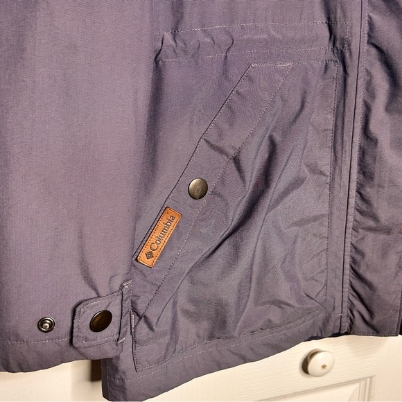 Columbia Womens Field Utility Jacket Purple Gray Full Zip‎ Cinch Waist Size M - Picture 4 of 11